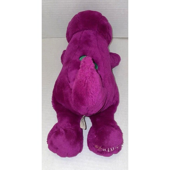 Vintage Barney The Dinosaur 13” Plush 1992 Lyons Group Purple Stuffed Animal Toy - Picture 6 of 9